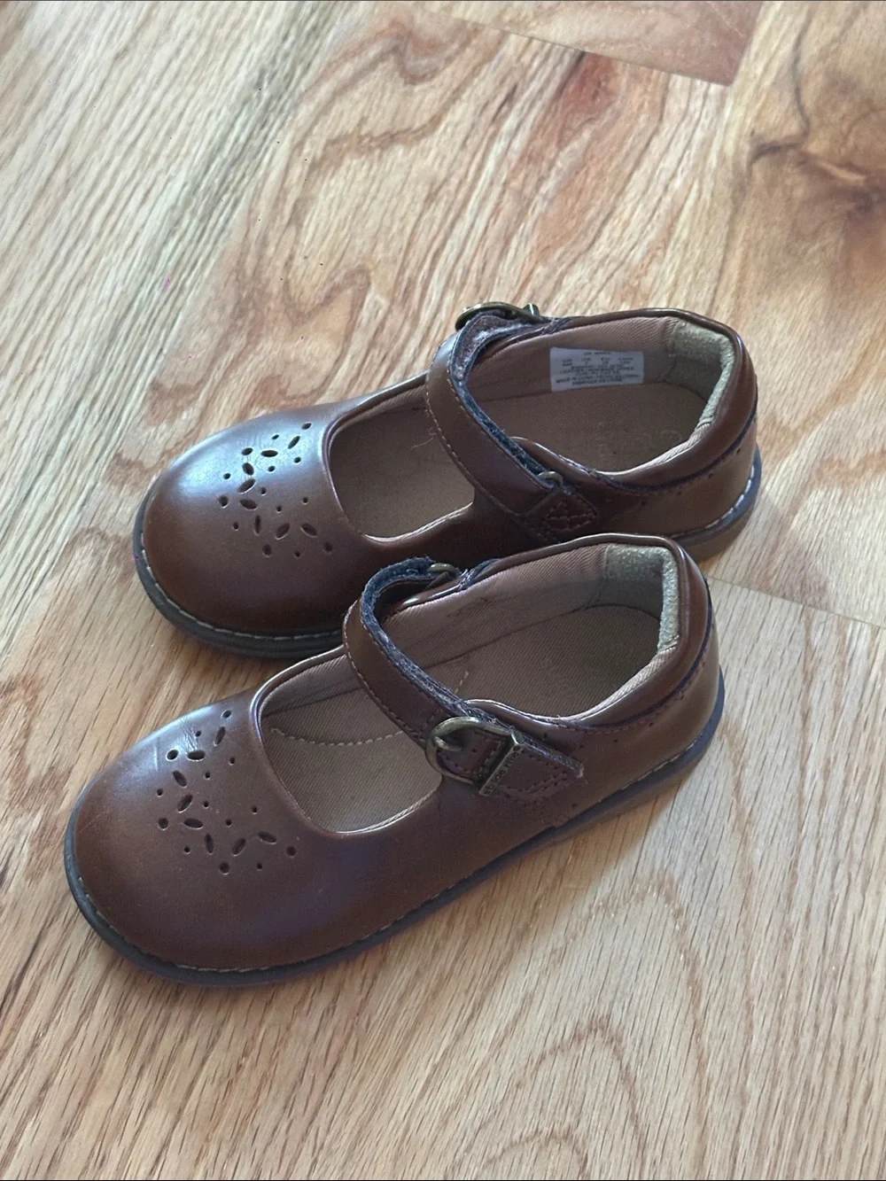 Stride Rite Brown Mary Jane Buckle Shoes